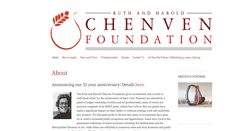 Desktop Screenshot of chenvenfoundation.org